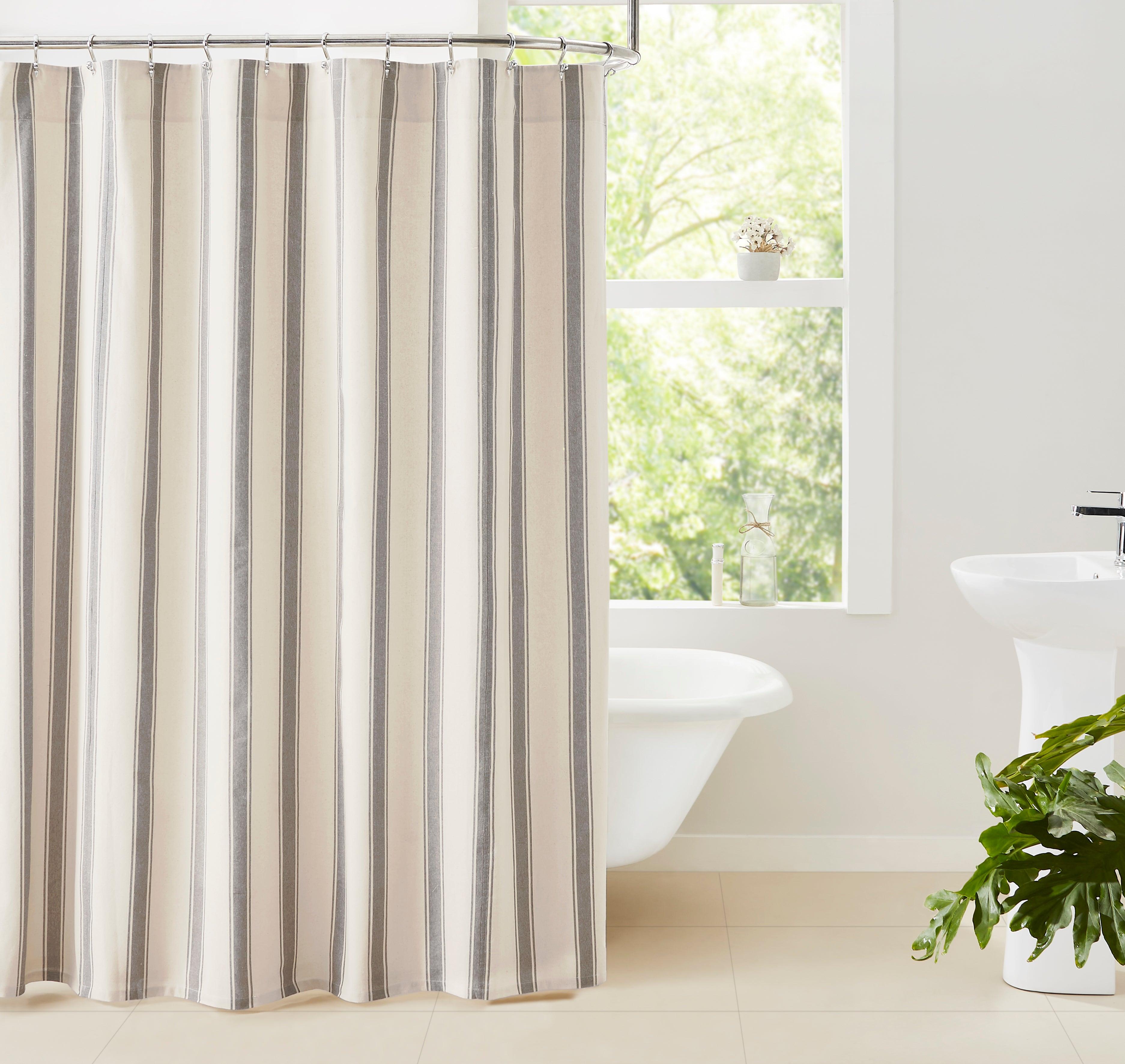 Grace Grain Sack Stripe Shower Curtain 72x72 VHC Brands - The Fox Decor