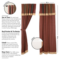 Thumbnail for Maisie Panel with Attached Patch Valance Set of 2 84x40 VHC Brands - The Fox Decor