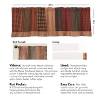 Thumbnail for Maisie Patchwork Valance 19x60 VHC Brands