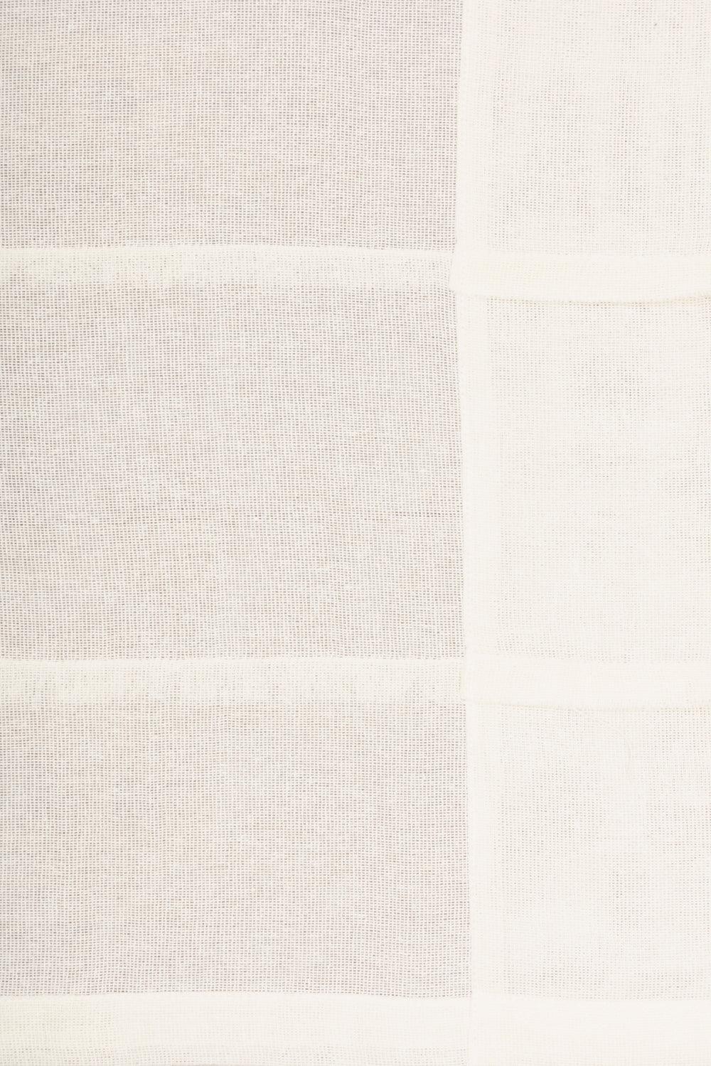 Tobacco Cloth Antique White Patchwork Valance 16x72 VHC Brands - The Fox Decor
