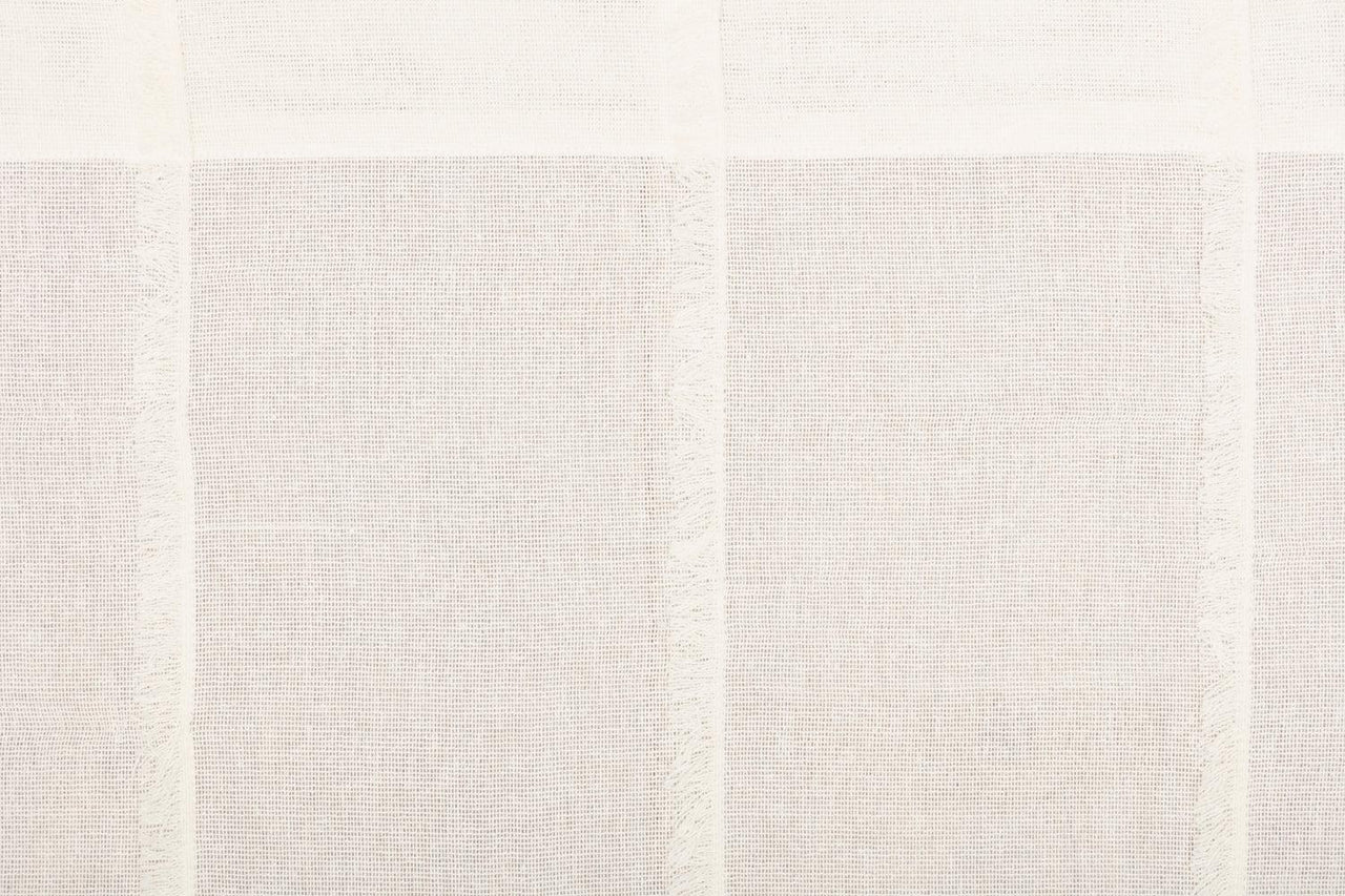 Tobacco Cloth Antique White Patchwork Valance 16x72 VHC Brands - The Fox Decor