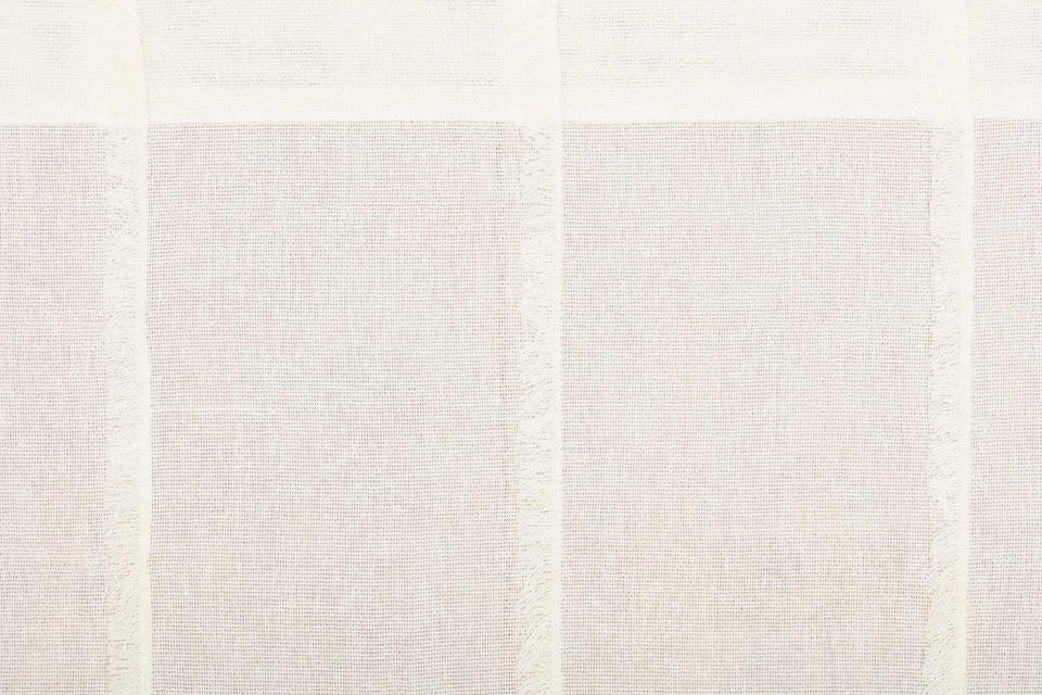 Tobacco Cloth Antique White Patchwork Valance 16x72 VHC Brands - The Fox Decor