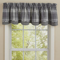 Thumbnail for Gray Area Valance - Lined Layered Park Designs