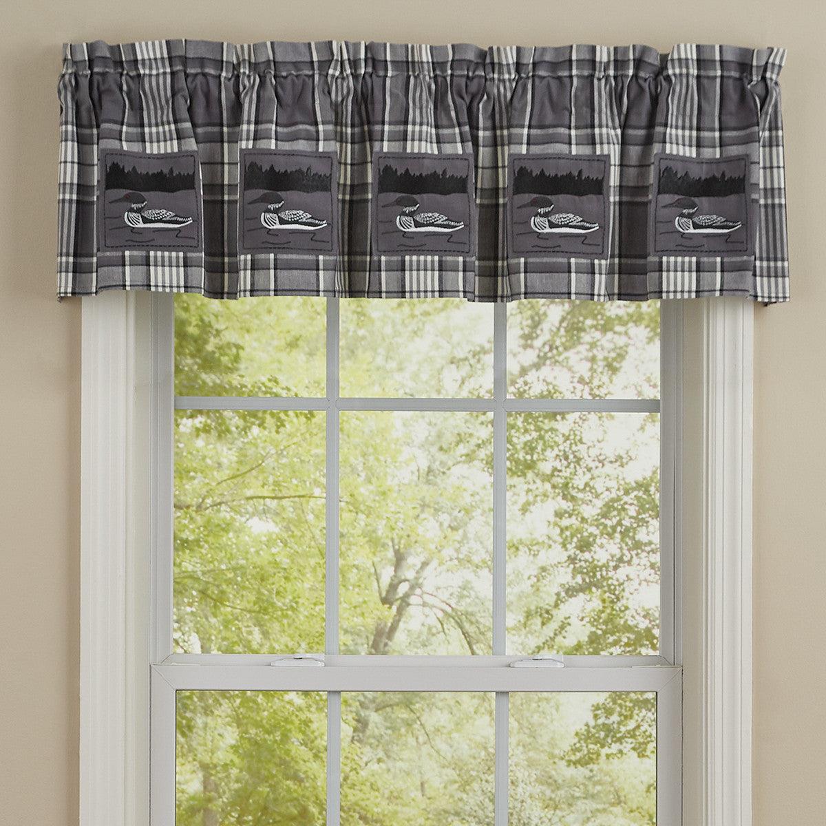 Gray Area Loon Patch Valance Park Designs - The Fox Decor