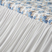 Thumbnail for Annie Blue Floral Ruffled Queen Coverlet 80x60+27 VHC Brands