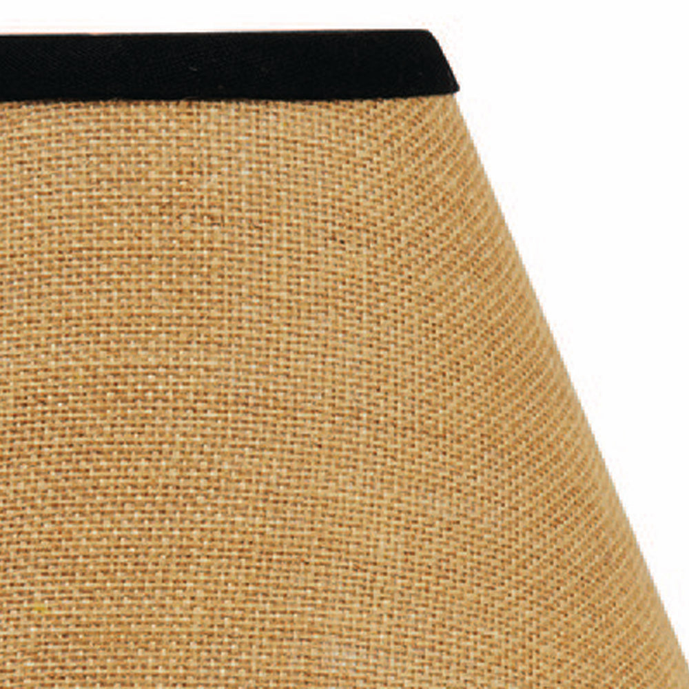 Black Wheat Burlap Stripe 6" Lampshade 6C190011 - The Fox Decor