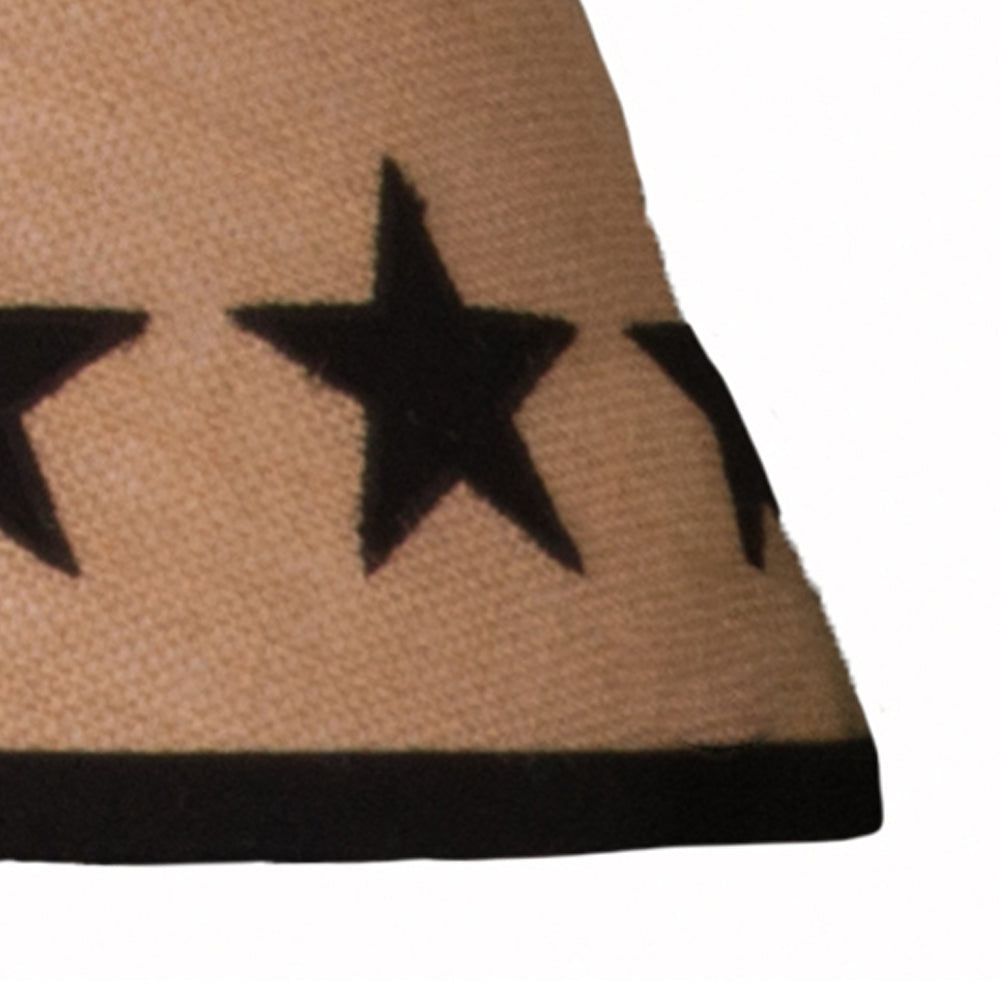 Heritage House Star Lampshade 16 Inch Black 6W040011