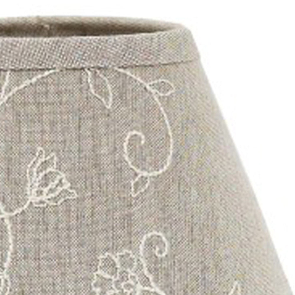 Taupe Candlewicking Taupe 16" Lampshade 6W440038 - The Fox Decor