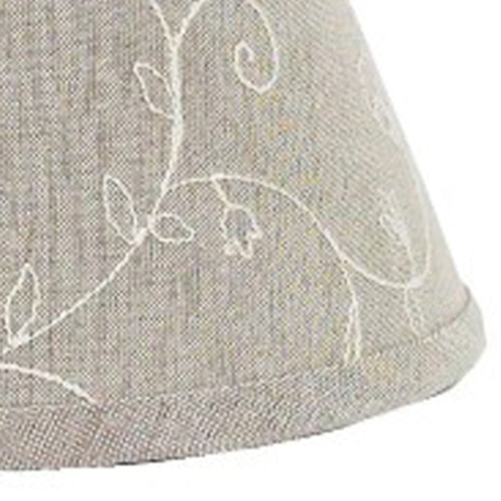 Taupe Candlewicking Taupe 16" Lampshade 6W440038 - The Fox Decor