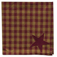 Thumbnail for 6/Set, Burgundy Star Napkins, 20