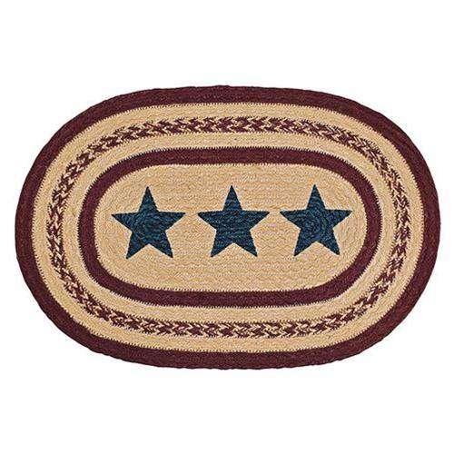 6/Set, Potomac Stencil Star Placemats, 12x18 - The Fox Decor