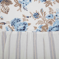Thumbnail for Annie Blue Floral Ruffled Shower Curtain 72x72 VHC Brands