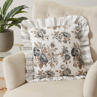 Annie Portabella Floral Ruffled Pillow 18x18 VHC Brands - The Fox Decor