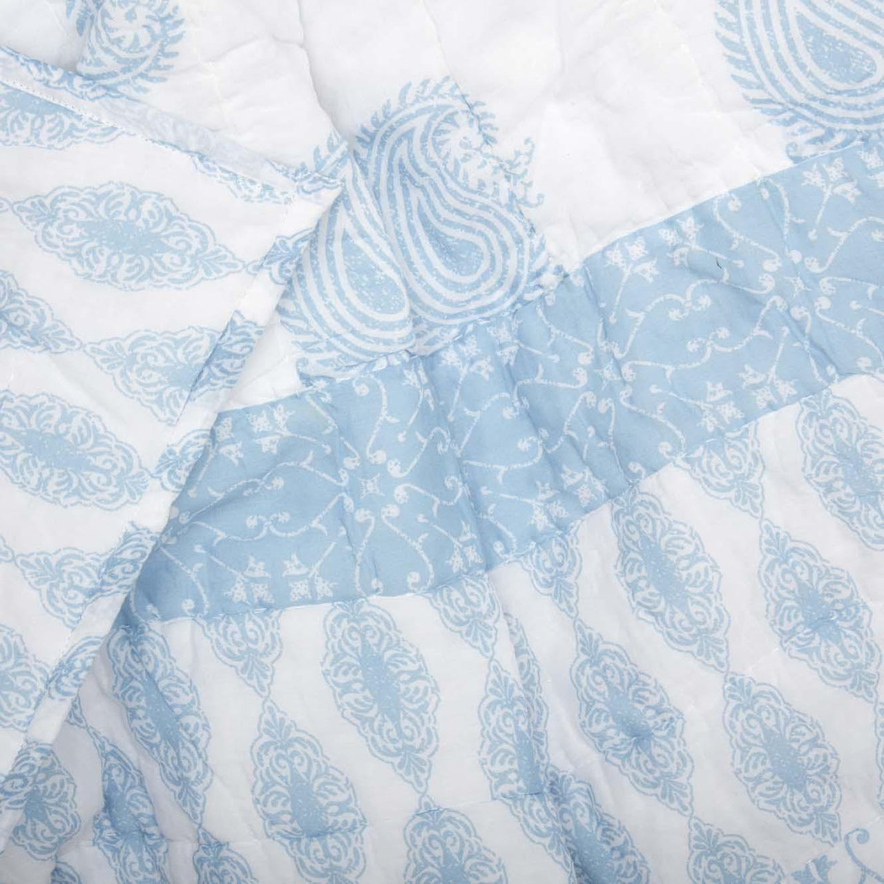 Avani Blue Queen Quilt 90Wx90L VHC Brands