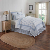 Avani Blue King Quilt 105Wx95L VHC Brands - The Fox Decor