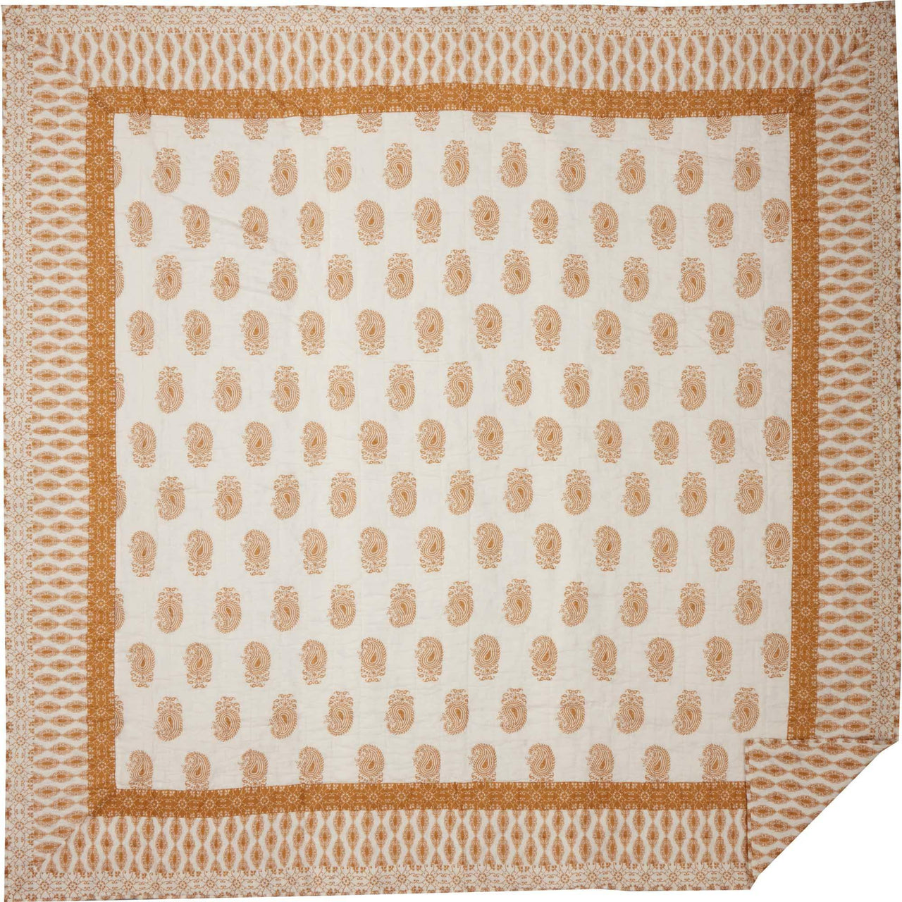 Avani Gold Queen Quilt 90Wx90L VHC Brands