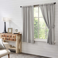 Thumbnail for Burlap Dove Grey Short Panel Set of 2 63x36 VHC Brands - The Fox Decor