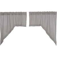 Burlap Dove Grey Swag Set of 2 36x36x16 72x72 VHC Brands - The Fox Decor