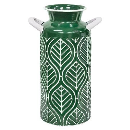 Leaf Enamel Milk Can - The Fox Decor