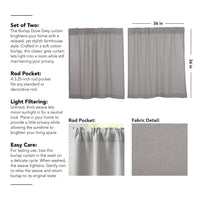 Thumbnail for Burlap Dove Grey Tier Set of 2 L36xW36 VHC Brands