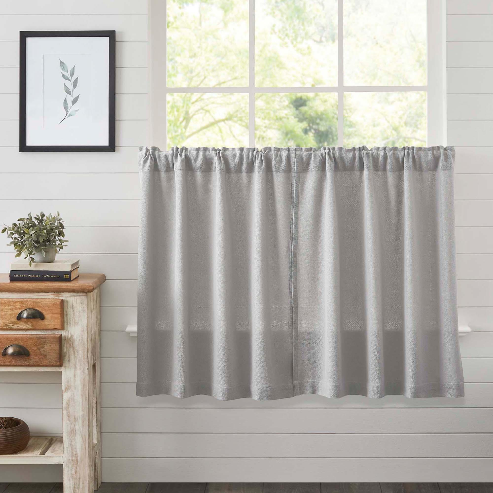 Burlap Dove Grey Tier Set of 2 L36xW36 VHC Brands - The Fox Decor