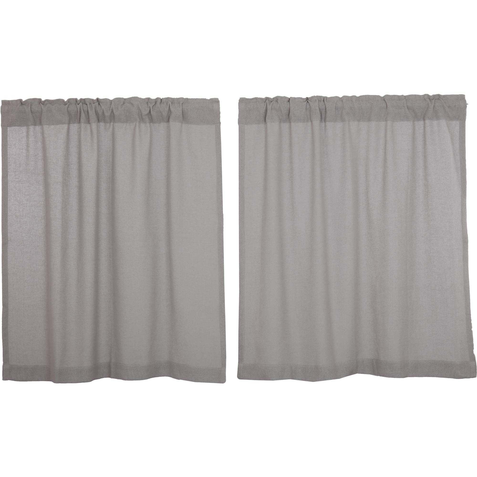 Burlap Dove Grey Tier Set of 2 L36xW36 VHC Brands - The Fox Decor