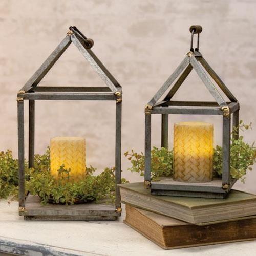 2/Set, Antiqued Open Air Lanterns - The Fox Decor