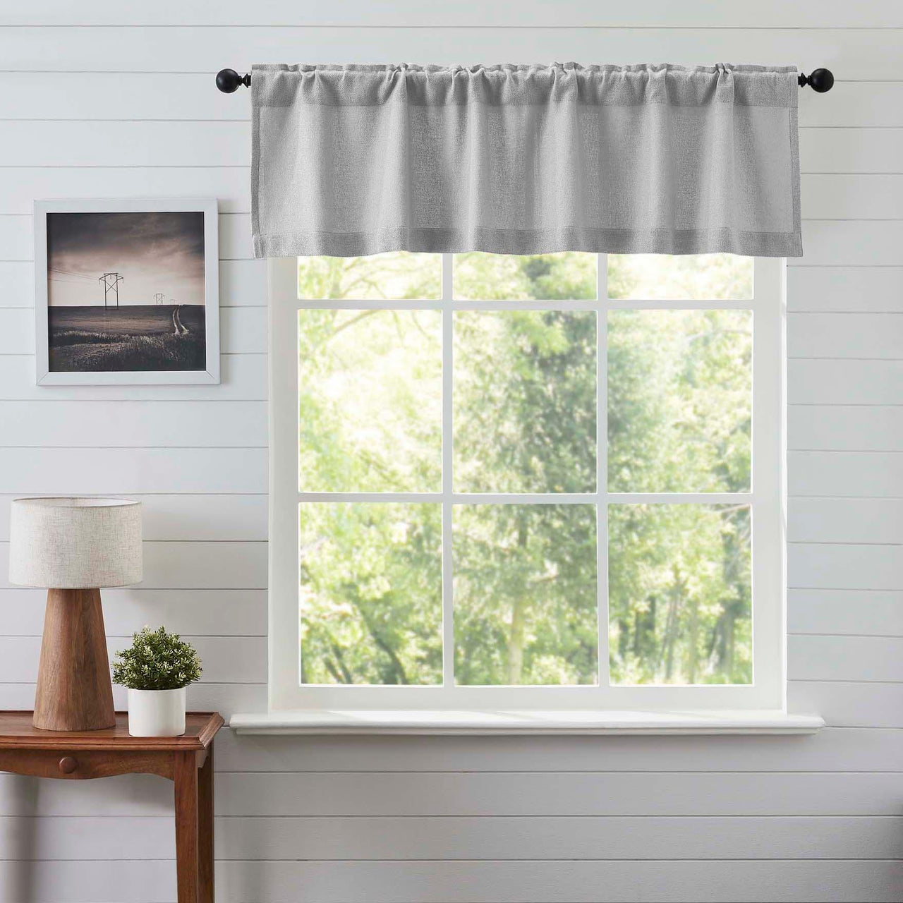 Burlap Dove Grey Valance 16x60 VHC Brands - The Fox Decor