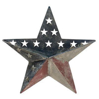Thumbnail for Antiqued Metal Patriotic Star Pocket - The Fox Decor