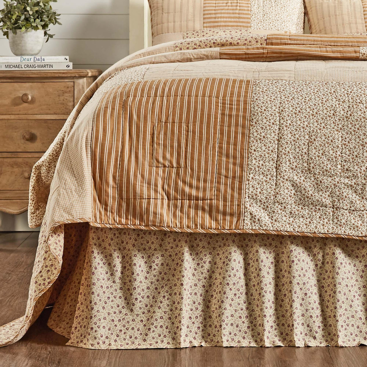 Camilia Queen Bed Skirt 60x80x16 VHC Brands - The Fox Decor