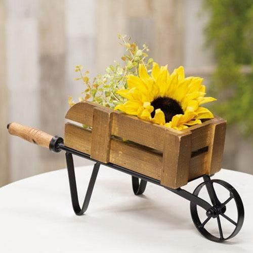 Distressed Garden Wheelbarrow - The Fox Decor