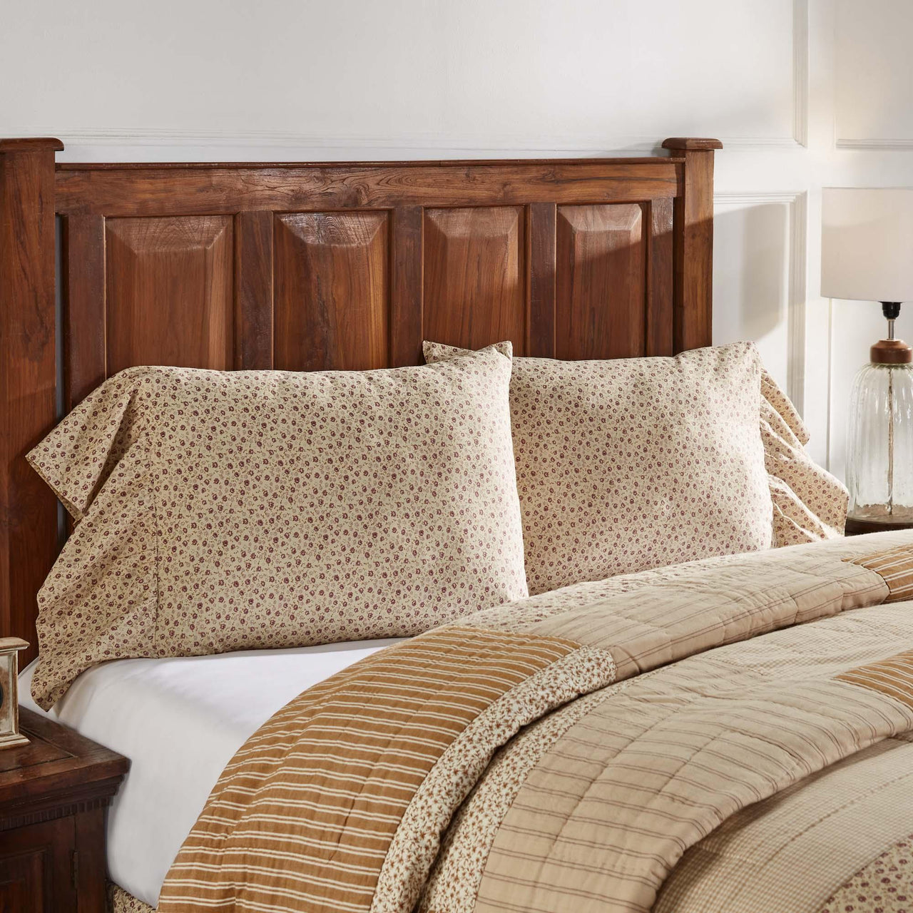 Camilia Ruffled Standard Pillow Case Set of 2 21x26+8 VHC Brands - The Fox Decor