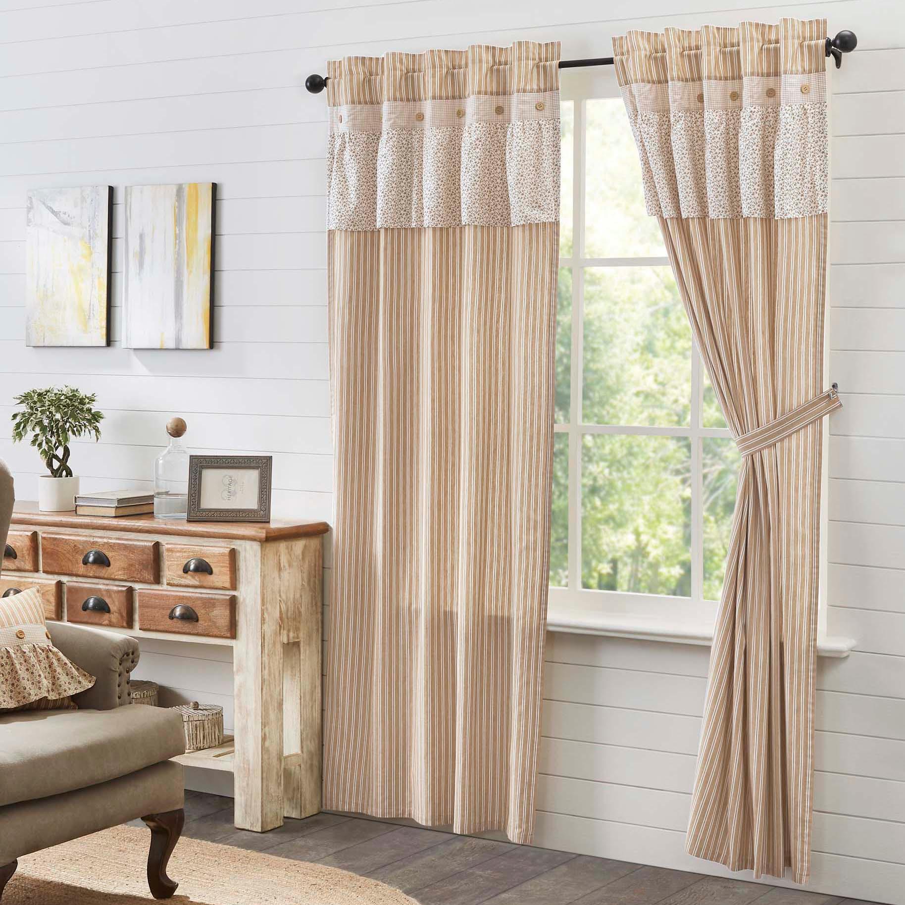 Camilia Ruffled Panel Set of 2 84x40 VHC Brands - The Fox Decor