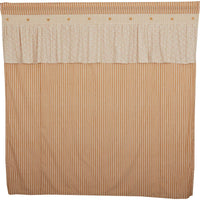 Thumbnail for Camilia Ruffled Shower Curtain 72x72 VHC Brands