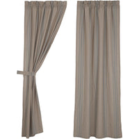 Grain Sack Blue Panel Set of 2 84x40 VHC Brands - The Fox Decor