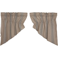 Thumbnail for Grain Sack Blue Prairie Swag Set of 2 36x36x18 VHC Brands - The Fox Decor
