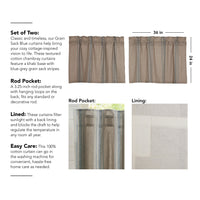 Thumbnail for Grain Sack Blue Tier Set of 2 L24xW36 VHC Brands - The Fox Decor