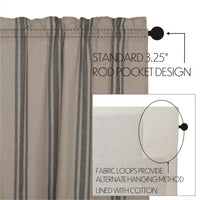 Thumbnail for Grain Sack Charcoal Tier Set of 2 L24xW36 VHC Brands - The Fox Decor
