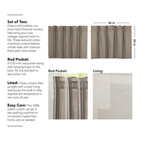 Thumbnail for Grain Sack Charcoal Tier Set of 2 L24xW36 VHC Brands - The Fox Decor