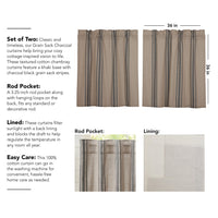 Thumbnail for Grain Sack Charcoal Tier Set of 2 L36xW36 VHC Brands - The Fox Decor