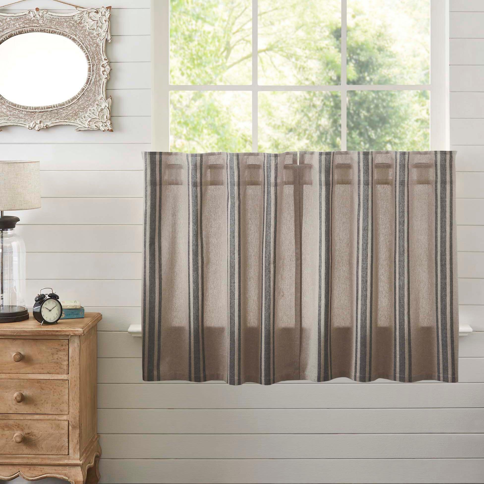 Grain Sack Charcoal Tier Set of 2 L36xW36 VHC Brands - The Fox Decor