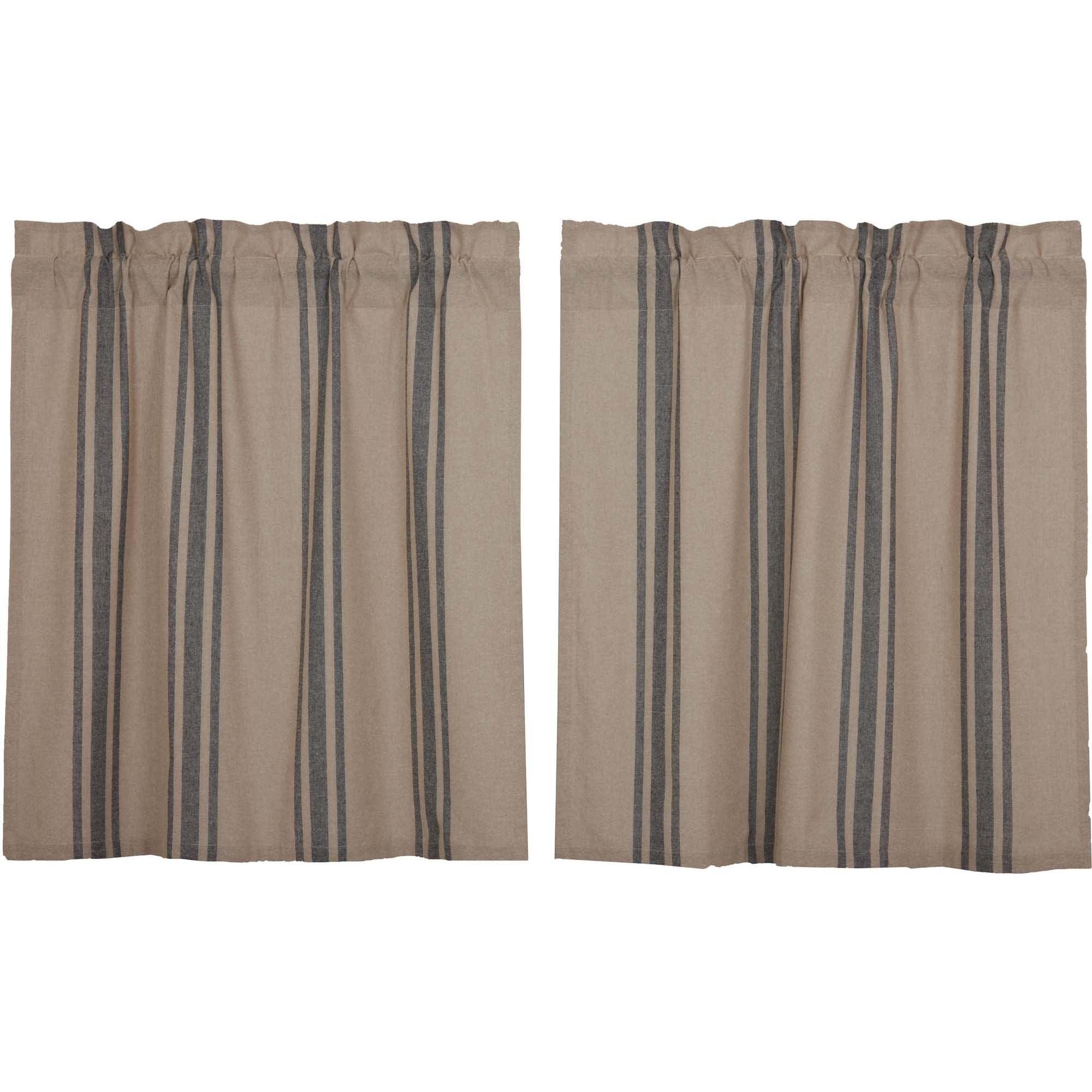 Grain Sack Charcoal Tier Set of 2 L36xW36 VHC Brands - The Fox Decor