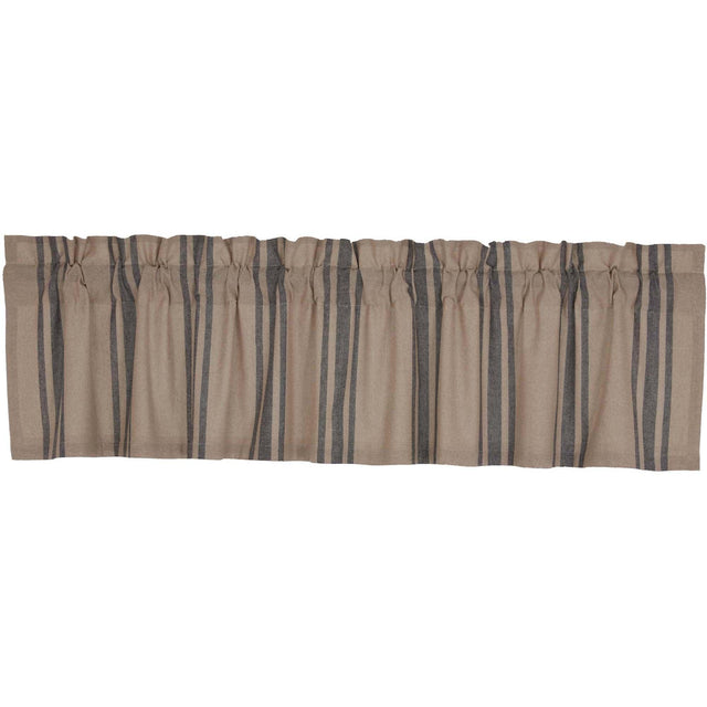 Grain Sack Charcoal Valance 16x72 VHC Brands - The Fox Decor