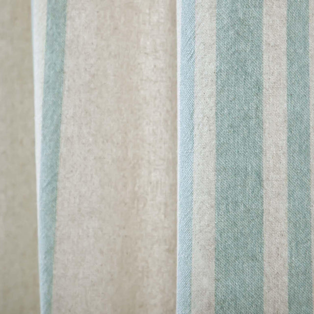 Grain Sack Aqua Panel Set of 2 84x40 VHC Brands - The Fox Decor