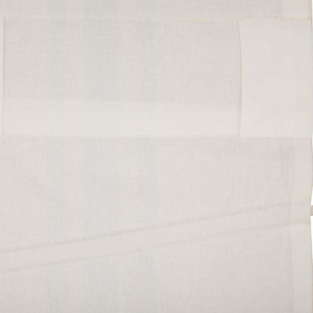 Grain Sack Aqua Prairie Long Panel Set of 2 84x36x18 VHC Brands - The Fox Decor