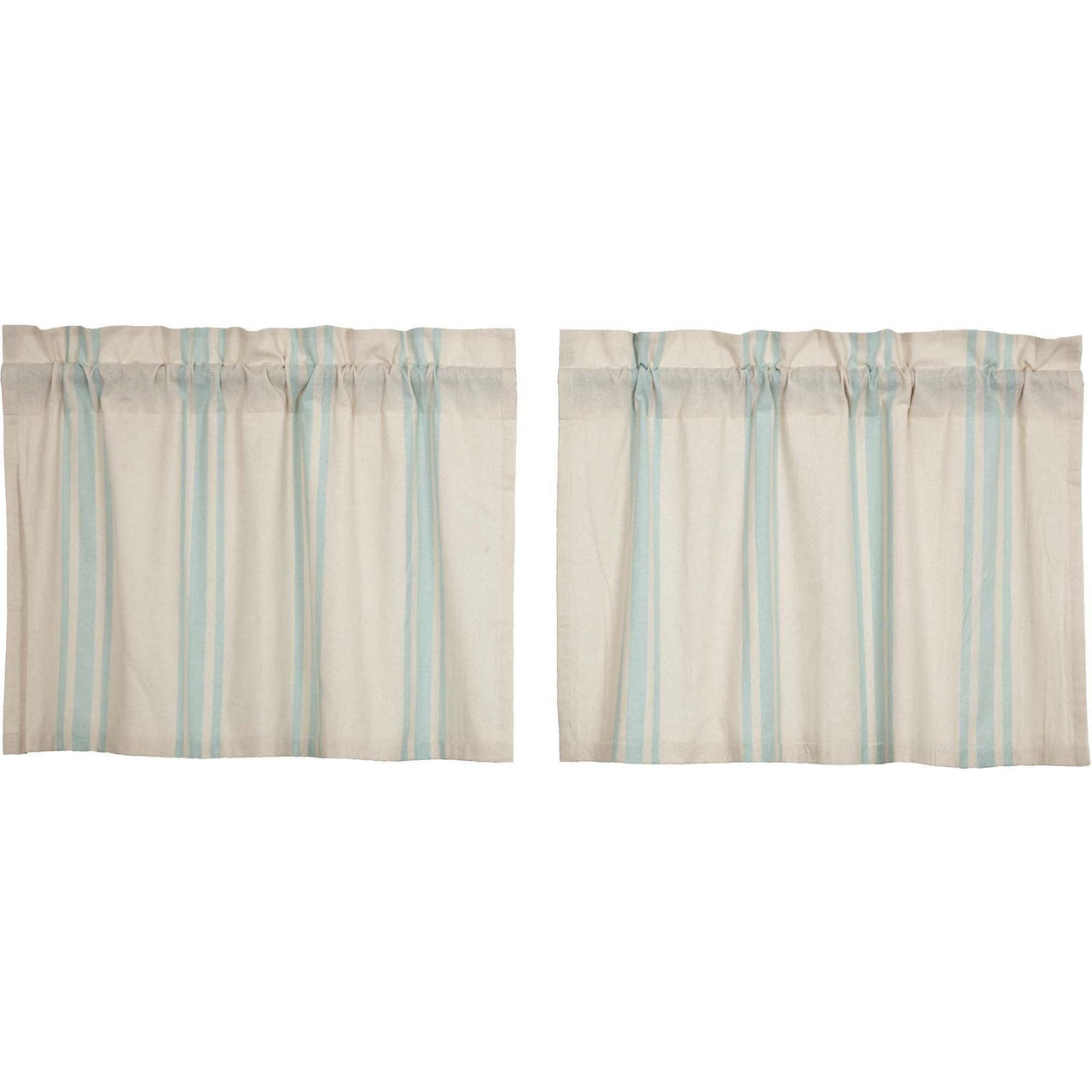 Grain Sack Aqua Tier Set of 2 L24xW36 VHC Brands - The Fox Decor