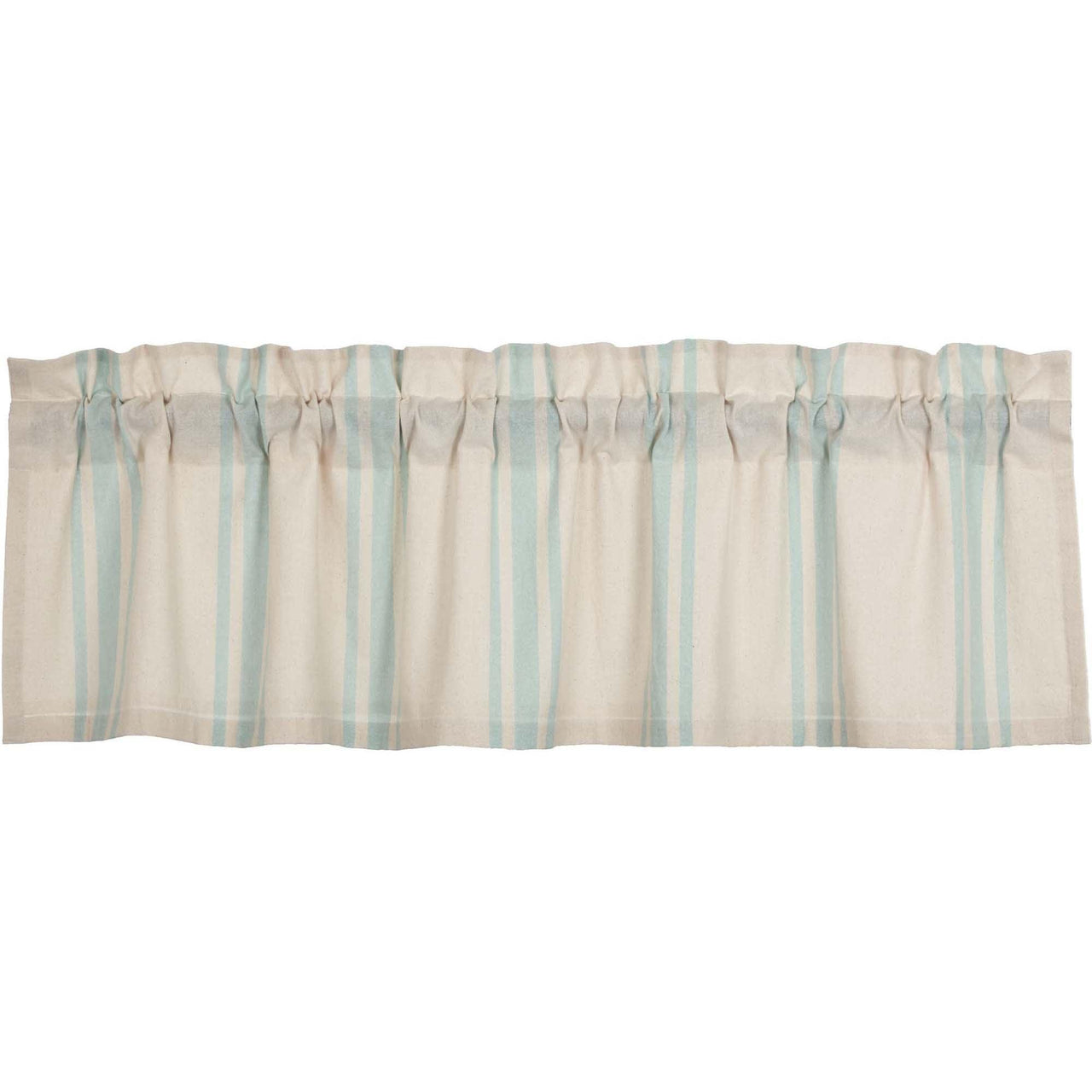 Grain Sack Aqua Valance 16x60 VHC Brands