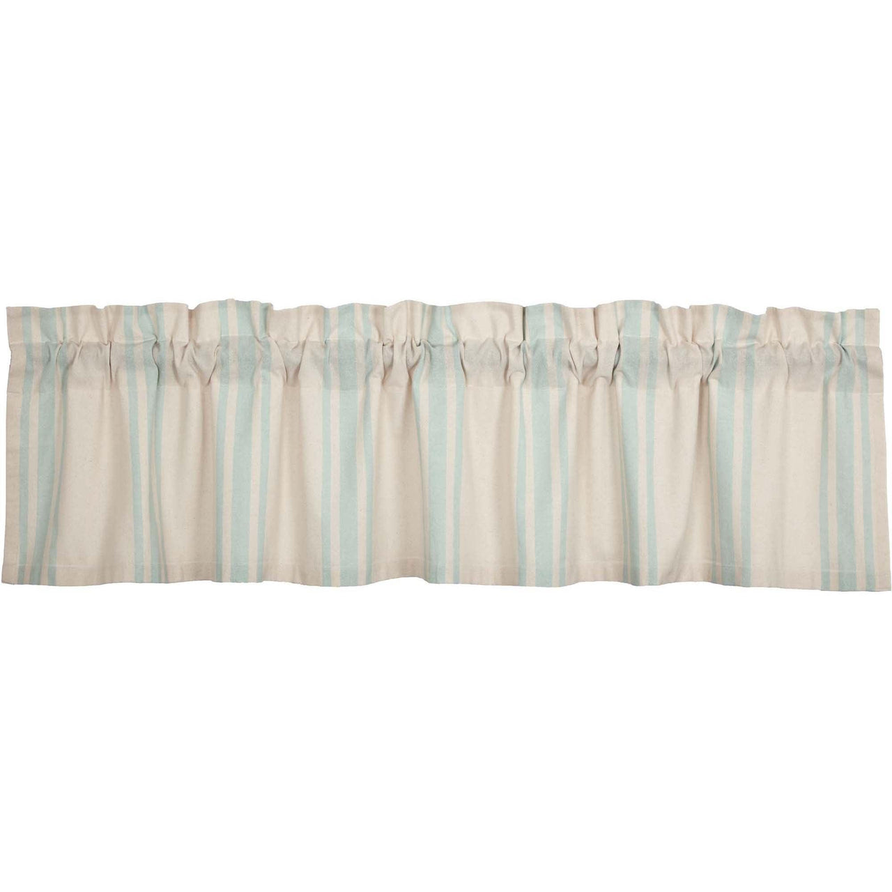 Grain Sack Aqua Valance 16x72 VHC Brands - The Fox Decor