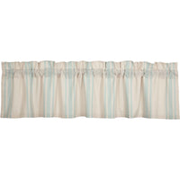 Grain Sack Aqua Valance 16x72 VHC Brands - The Fox Decor