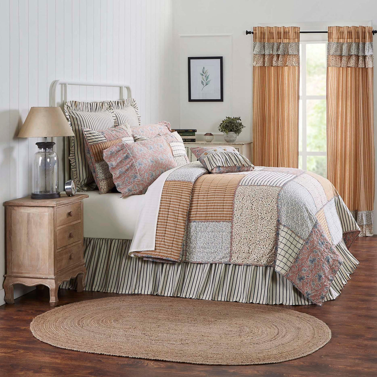 Kaila Twin Quilt 68Wx86L VHC Brands